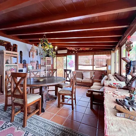 Exquisite Rural House With Garden, Pool And Sea Views Arico Viejo